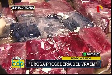Pedro Yaranga sobre cocaína incautada en SJL: “Droga procedería del Vraem”