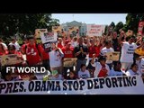 Protest over US immigration law