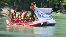 Rafting botları, 98. kuruluş yıl dönümünü kutlayan Anadolu Ajansı için suya indi - ANTALYA