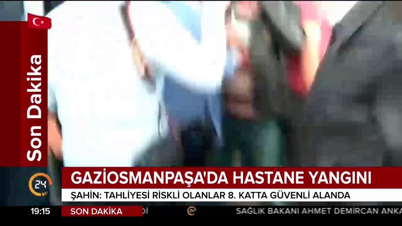 Hastanede yangın