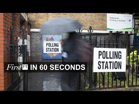 UK referendum voting begins, US Democrats’ sit-in protest | FirstFT