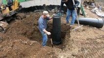 Digging footings for a porch
