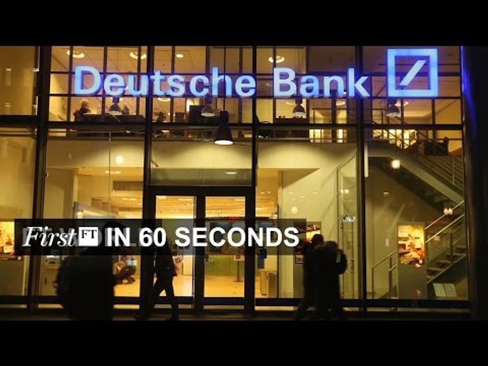 Deutsche whistleblower, Bolt goes for treble | FirstFT