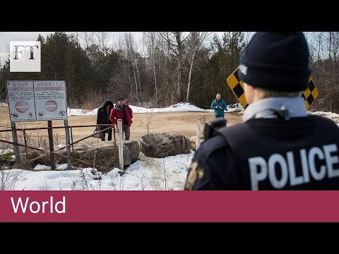 Refugees evade Trump by fleeing to Canada