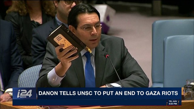 i24NEWS DESK | Danon tells UNSC to put an end to Gaza riots | Thursday, April 5th 2018