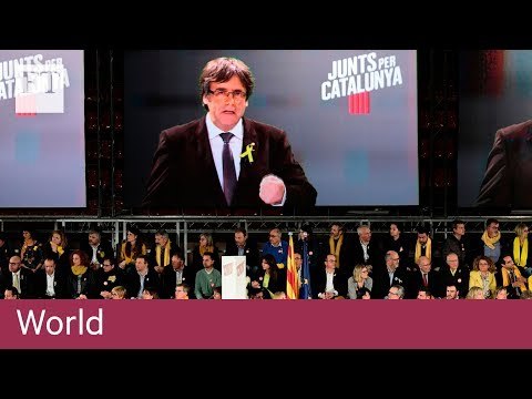 Carles Puigdemont plans to lead Catalonia by Skype
