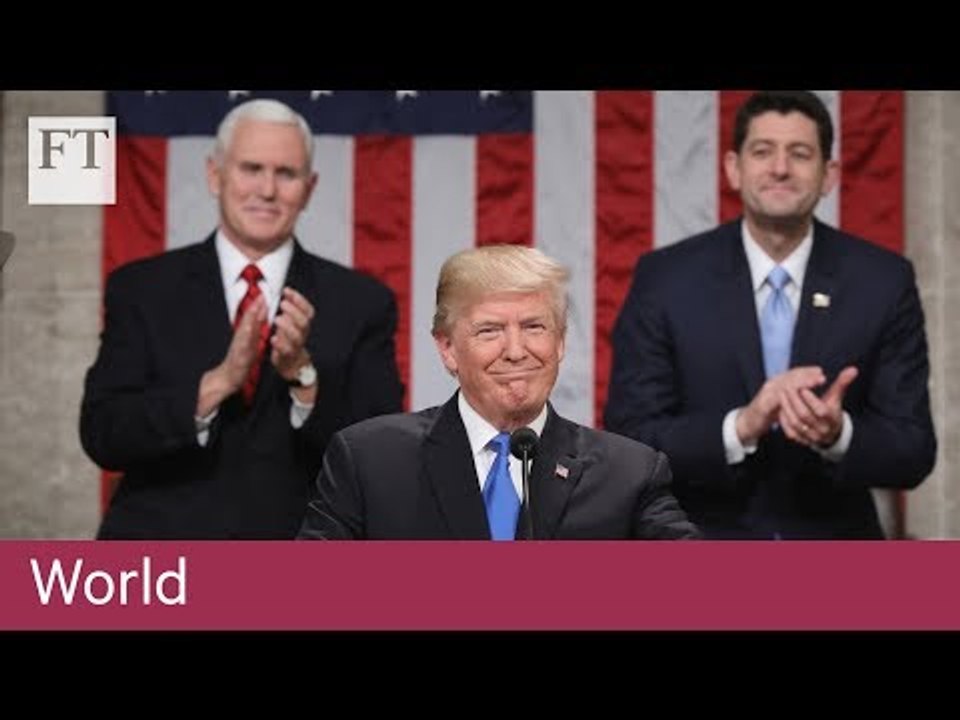 Trump lauds economic record in State of the Union address
