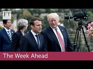 Trump visits France, Syria peace talks