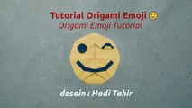 Origami Emoji 'Wink'  Tutorial (Hadi Tahir)