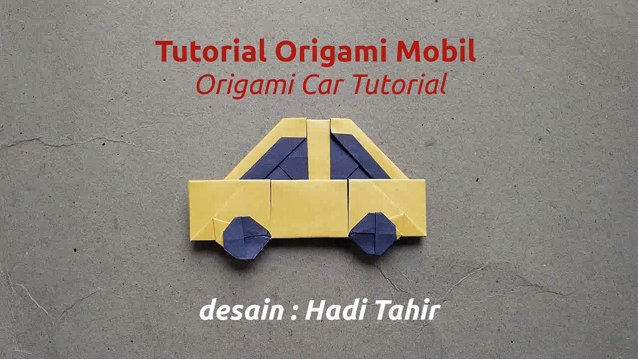 Easy Origami Car with Color Change Tutorial (Hadi Tahir)