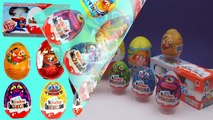 20 Surprise Eggs Kinder Surprise Cars 2 MAXI egg Маша и Медведь Monsters Smeshariki