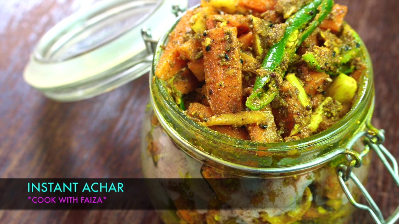 INSTANT ACHAR *COOK WITH FAIZA*
