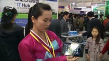 Feria de Comercio en Corea del Norte: Las nuevas tabletas recién producidas