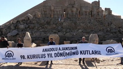 Anadolu Ajansı 98 yaşında - Kuruluşunun 98. yıl dönümü Nemrut Dağı'nda kutlandı - ADIYAMAN