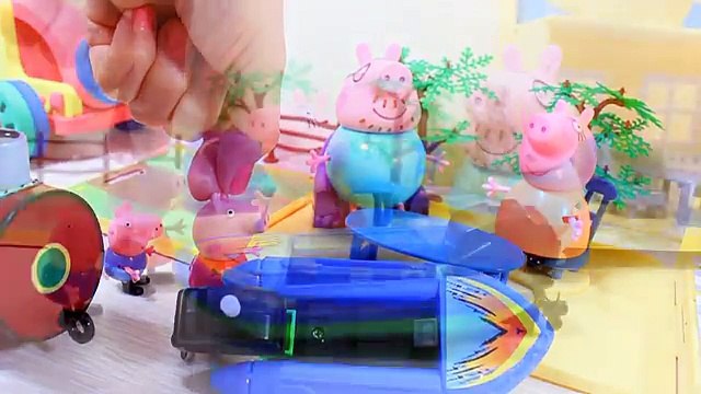 Peppa Pig. Cartoons for kids. Свинка Пеппа с друзьями на водном аттракционе. Мультфильм для детей .