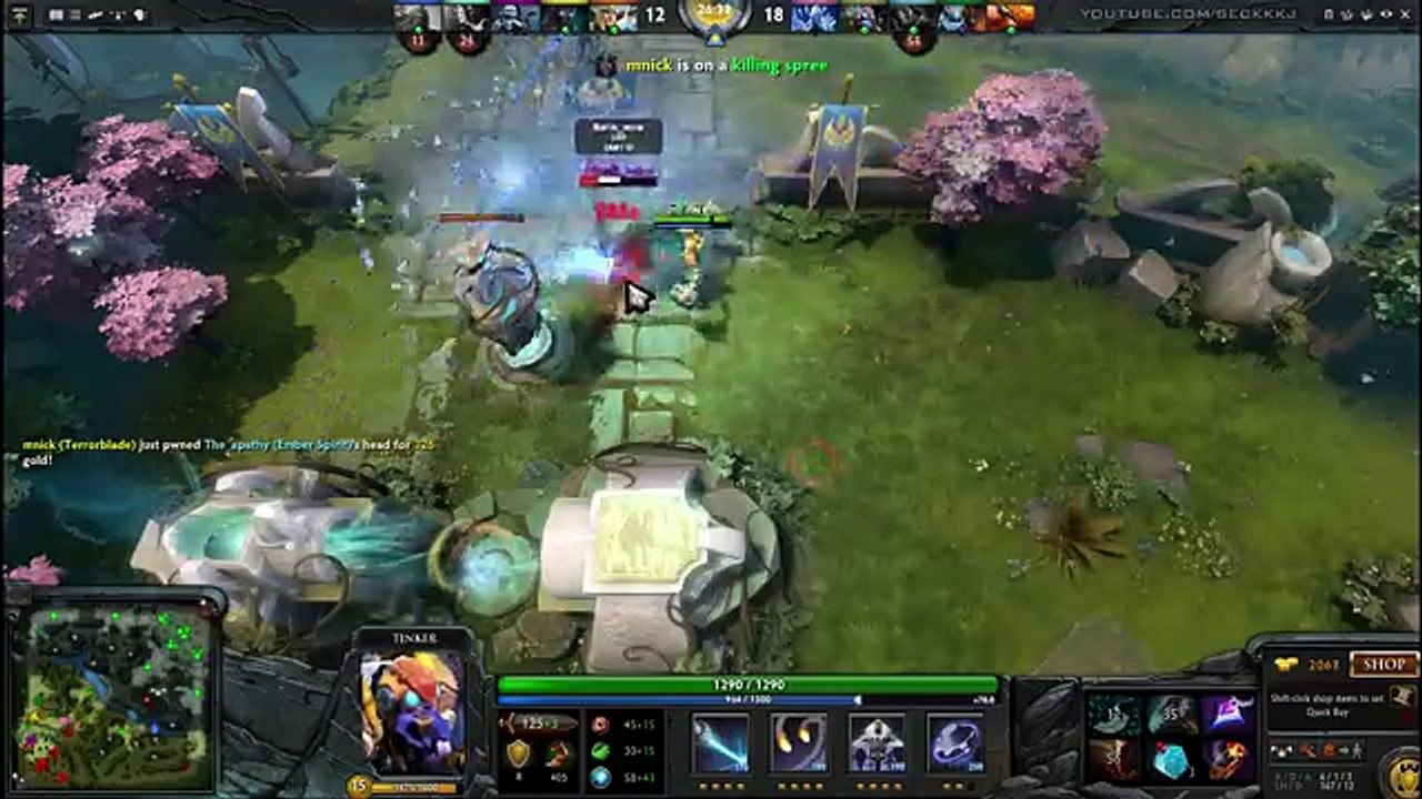 FATA- Tinker 40 kills 1000 last hits | Dota 2 gameplay