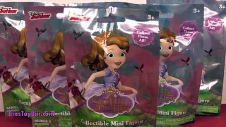 Sofia the First Disney Junior Princess Figures Blind Bags! | Opening By Bins Toy Bin