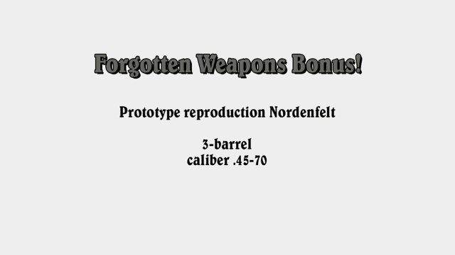 Forgotten Weapons - Bonus clip - Shooting a Prototype Repro Nordenfelt