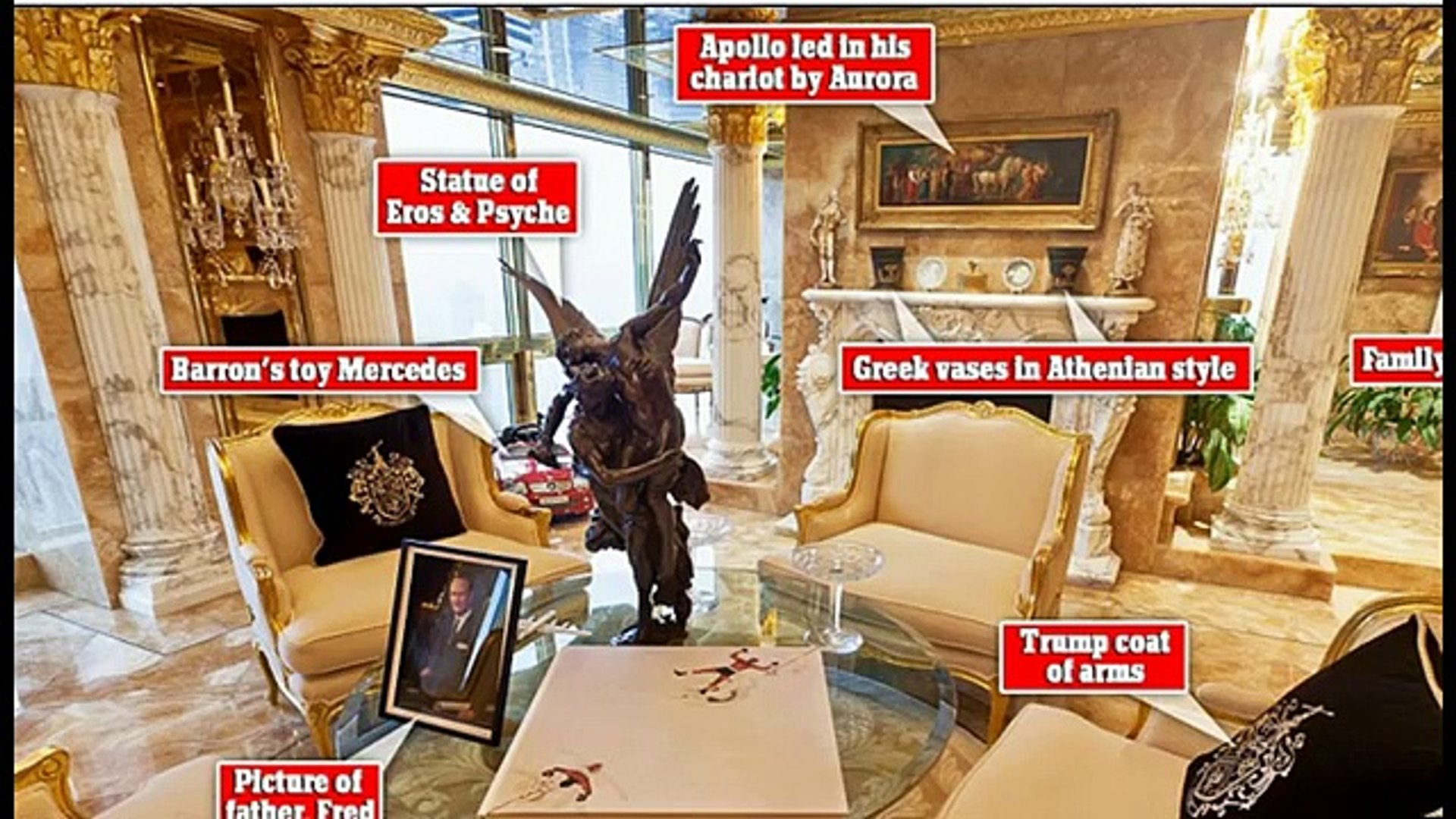 Donald Trumps 66th Floor Penthouse Exposes His Idol Sun God Apollo ...