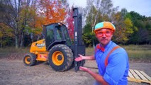Learn about Forklifts with Blippi - Construction Trucks for Children