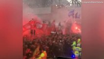 Manchester City's Coach Manel Estiarte posted a video showing the 'unacceptable' behaviour of Liverpool fans, as his team arrived at Anfield