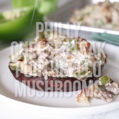 Download Video: Philly Cheesesteak Stuffed Portobello Mushrooms