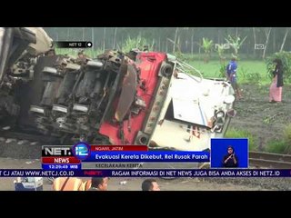 Evakuasi Kereta Sancaka Dikebut - NET 12