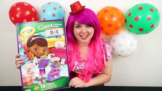 Coloring Doc McStuffins GIANT Coloring Book Page Crayola Crayons | KiMMi THE CLOWN