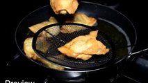 Chicken Wontons Recipe With Homemade Dough - Fried Wontons Recipe by Kitchen With Amna