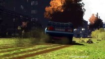 Dinoco New Eleven jumps McQueen car horrific by onegamesplus