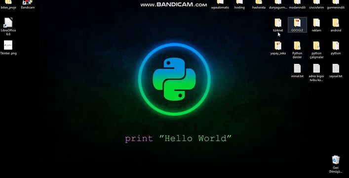 Python 3 Tkinter Pencereye Başlik Oluşturma 2. Ders