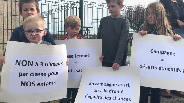 Mobilisation contre la fermeture d’une classe