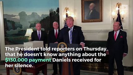 Trump Claims He Didn’t Know About Stormy Daniels Payout