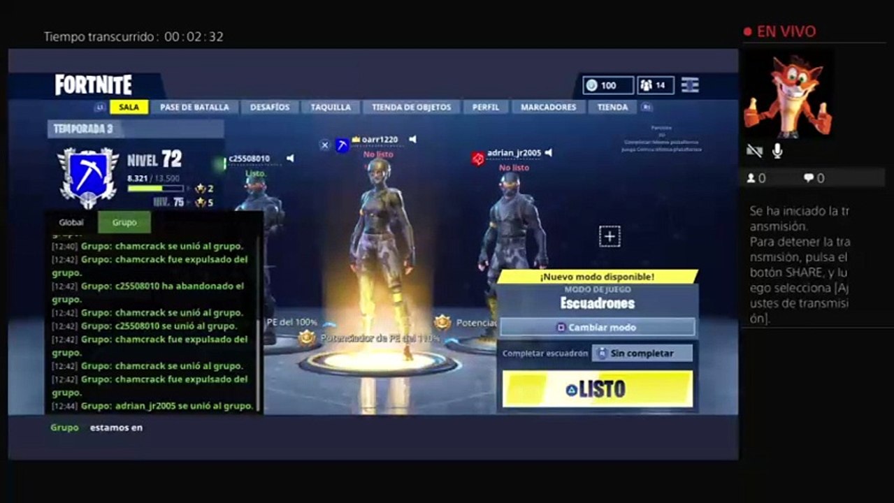 Fortnite con amigos