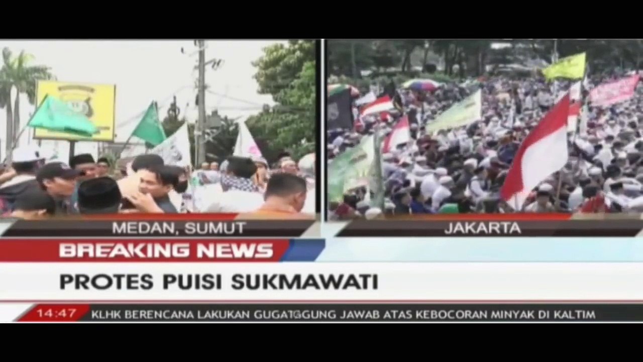 Aksi Demo, Protes Puisi Sukmawati, 06 April 2018