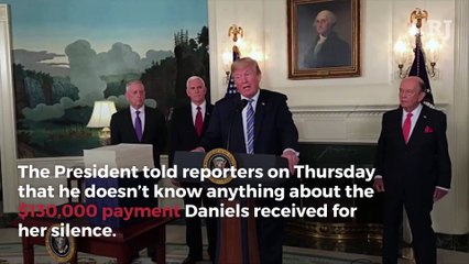 Trump Claims He Didn’t Know About Stormy Daniels Payout
