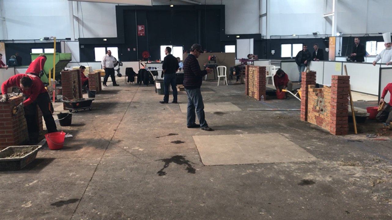 Olympiades des métiers : l’épreuve de maçonnerie