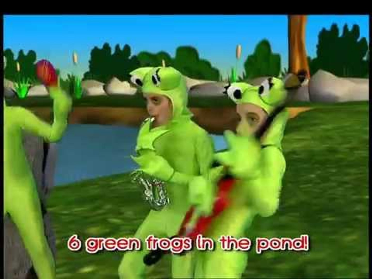 Zouzounia feat. Anna Rose & Amanda - Six Green Frogs In The Pond | KARAOKE  - video Dailymotion
