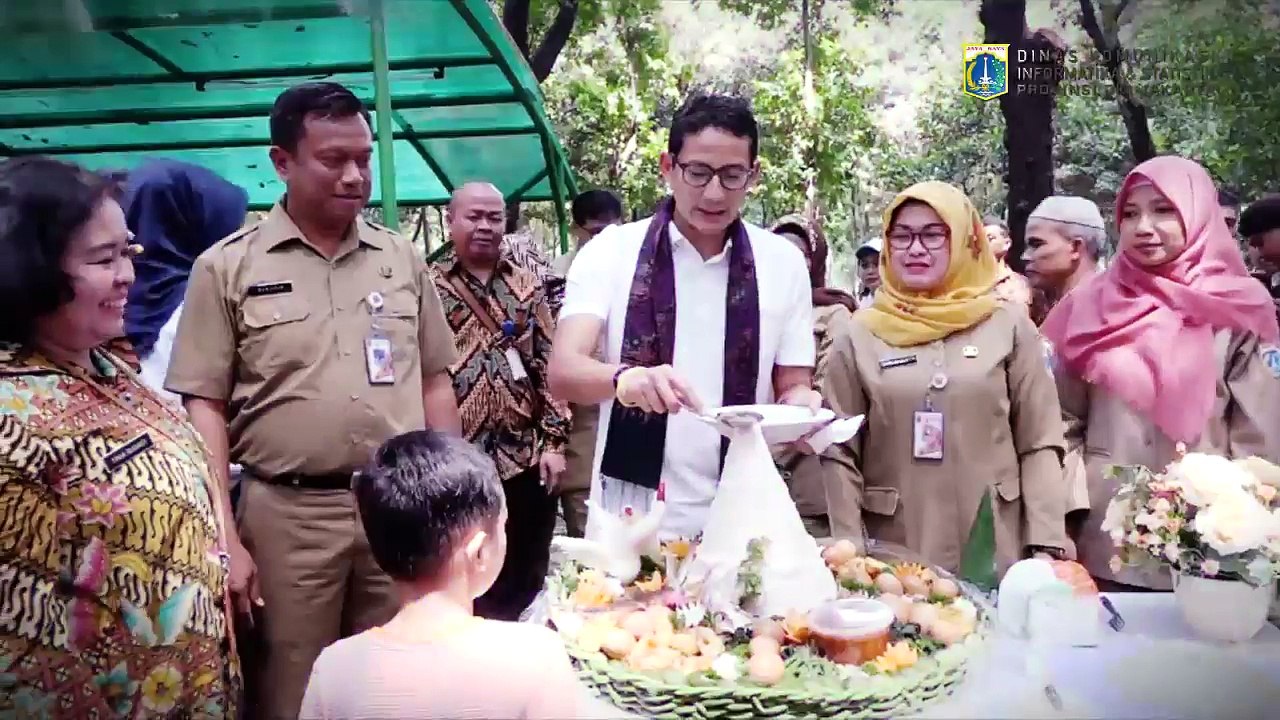 Taman Sisi Barat Monas di Resmikan Wagub Sandiaga Uno