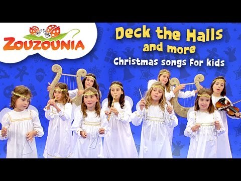 Deck the Halls and More | Christmas Songs for Kids | Zouzounia feat. Anna Rose & Amanda