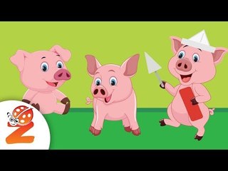 Three Little Piggies | #ZouzouniaTV Nursery Rhymes & Kids Songs