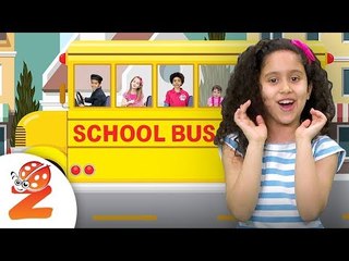 The Wheels on the Bus School Bus Version | #ZouzouniaTV Nursery Rhymes & Kids Songs