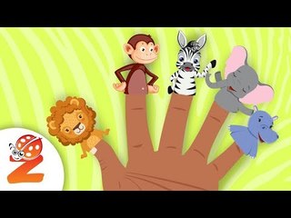The Finger Family Song with Savanna Animals | #Zouzounia TV Educational Songs & Rhymes