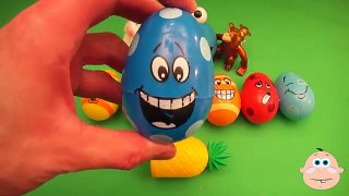 Kinder Surprise Egg Learn-A-Word! Spelling Play-Doh Shapes! Lesson 4 (Teaching Letters Opening Eggs)