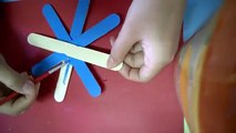 DIY - Snowflakes Using Popsicle Stick Ornaments - Christmas Crafts For Kids
