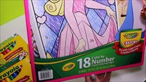 Princess AURORA - SLEEPING BEAUTY - Crayola GIANT COLOR BY NUMBER - Disney Princess Coloring Pages