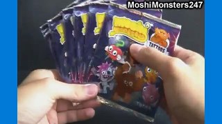 Opening 6 Packs of Moshi Monsters Tattoos Packets