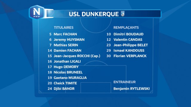 Informations composition usl Dunkerque