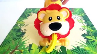 Play Dough Lion & Jungle Animals Press Playset