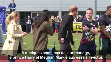 Le prince Harry et Meghan Markle assistent aux essais Invictus